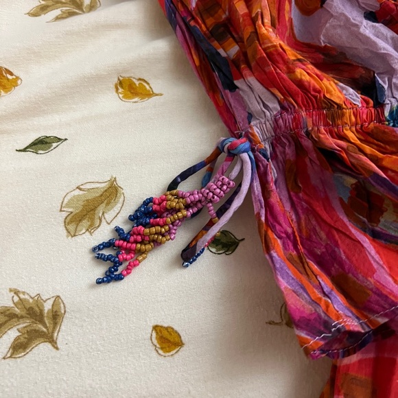 FARM RIO Colorful Bananas Puff Sleeve Maxi Dress - Picture 10 of 10